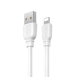 USB кабель Lightning Remax Suji Pro RC-138i, 2.4A 1m white