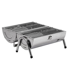 Гриль вугільний розкладний Bo-Camp Barrel Silver (8108381)