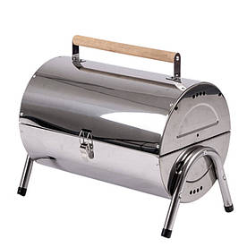 Гриль вугільний розкладний Bo-Camp Barrel Silver (8108381)