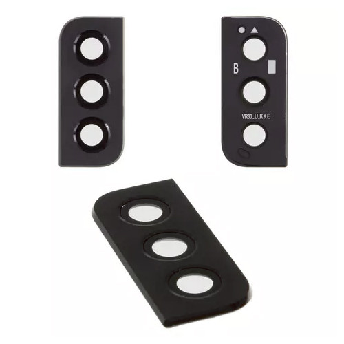 Скло камери Samsung S901/S906 Galaxy S22/S22 Plus black з рамкою