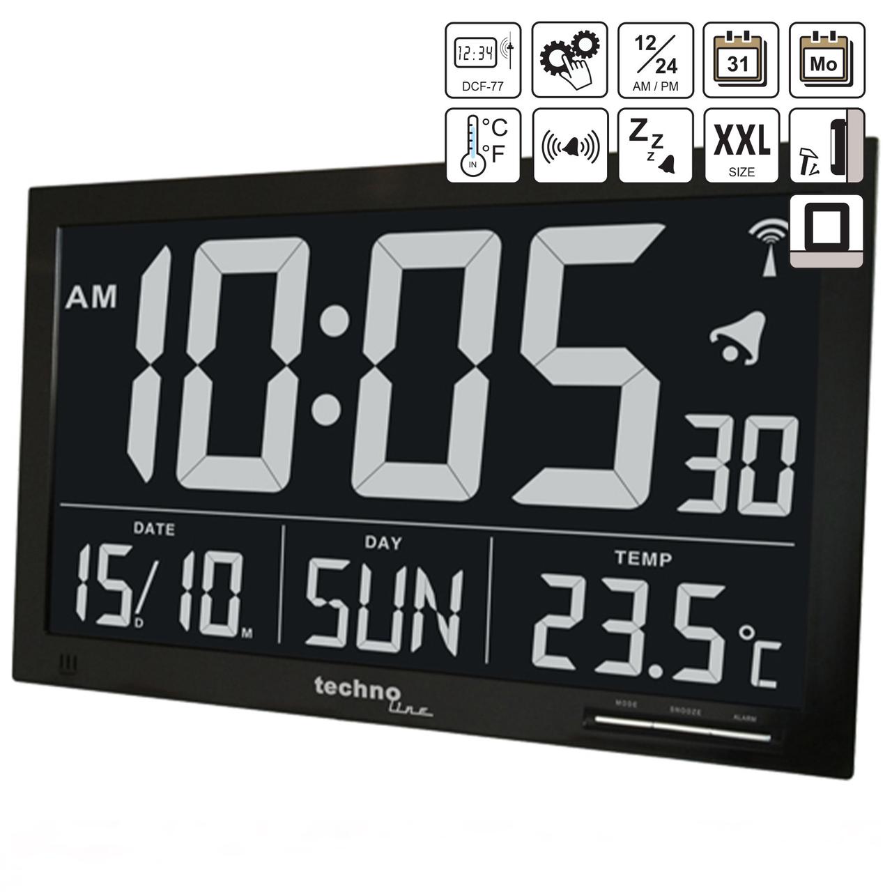 Годинник настінний Technoline WS8007 Black (WS8007)