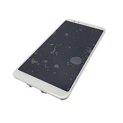 Дисплей Meizu M8c у зборі із сенсором і рамкою white service orig