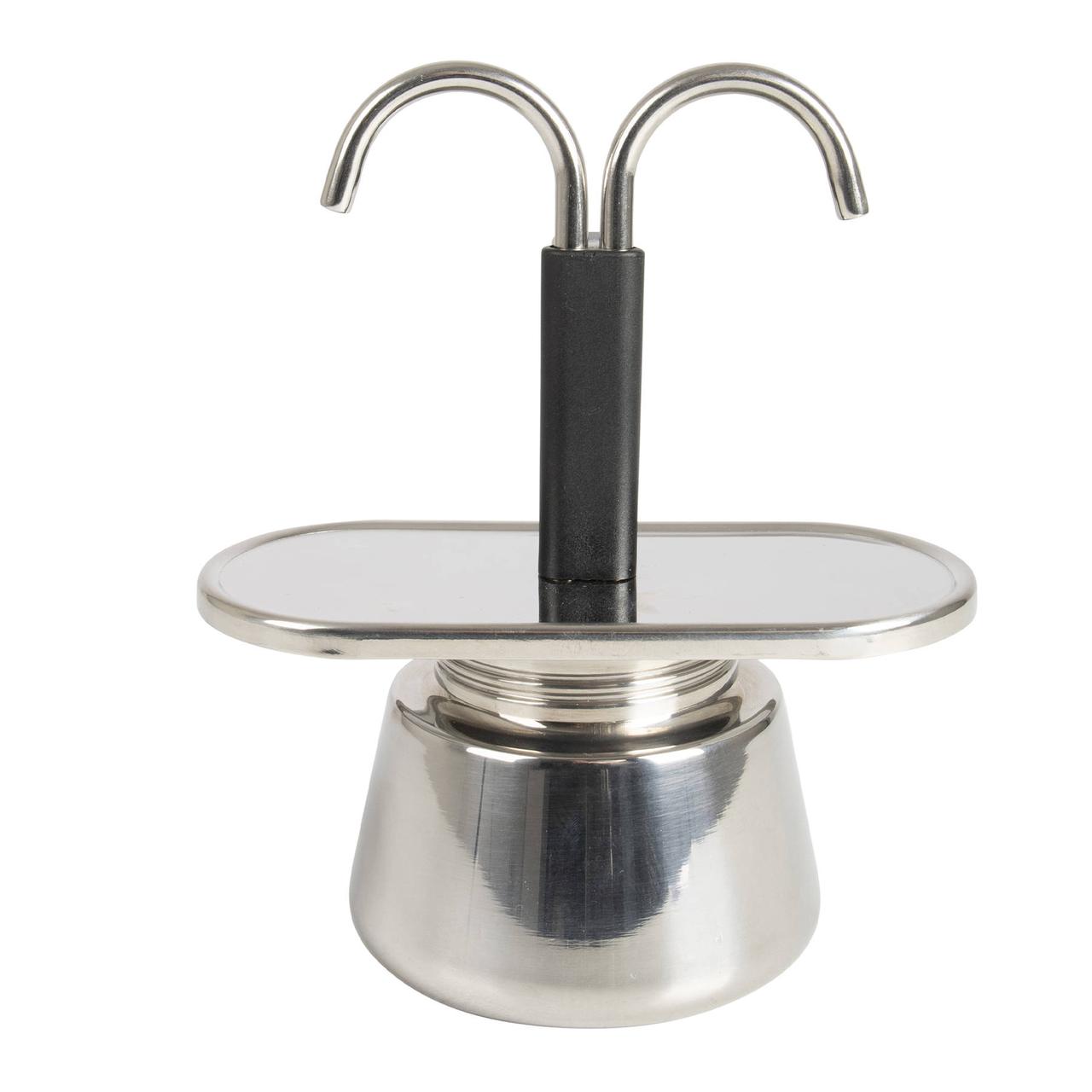 Кавоварка гейзерна на дві чашки 100 мл Bo-Camp Stainless Steel 2-cups Silver (2200545)