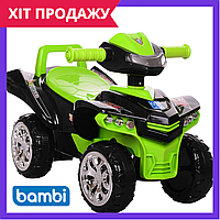 Детская каталка квадроцикл толокар с музыкой Bambi M 3502-2-5 зеленый