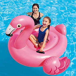 Надувний плотик Рожевий Фламінго Intex 57558, 143х137х97см, від 3-х років, в коробці