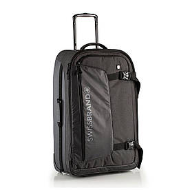 Сумка туристична на колесах 29 л Swissbrand Durham (S) Black