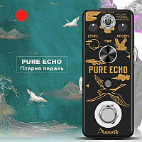 Цифровая педаль эффектов AMUZIK Pure Echo для электрогитары, бас-гитары с 3 режимами