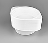 Миска пластикова супова 500 мл біла , PP для перших страв - 3