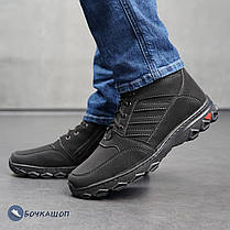 Чоловічі зимові чорні черевики, фото 3