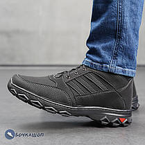 Чоловічі зимові чорні черевики, фото 5