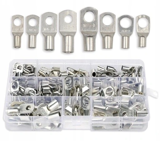 Наконечники кабельні мідні луджені набір 60шт., фото 1