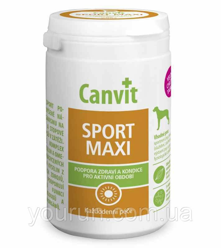 Сanvit Sport Maxi for dogs Вітаміни для спортивних, робочих собак великих порід 230 гр, фото 1