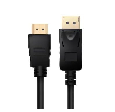 Кабель DisplayPort(DP) - HDMI 1.8 м TRY cable 4K чорний#, фото 1