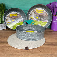 Набір круглих форм для випікання 3 штуки Maestro MR-1125 Форма для випікання кексів зі знімним дном