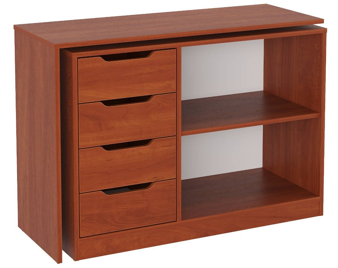 Стіл-комод трансформер яблуня Компаніт (106х41х74), фото 1