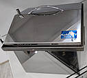 Домашня коптильня нержавіюча сталь для гарячого копчення з гідрозатвором для будинку квартири газової плити на дровах, фото 2