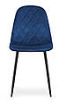 Стілець оксамит темно - синій ASTI_3665, фото 4