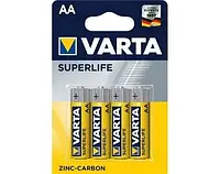 Батарейка VARTA SUPERLIFE AA R6 Zinc-Carbon 1,5V 4 шт. DE