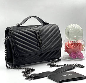 Жіноча сумка YSL на ланцюжку, 24×16 см, 931021, фото 2