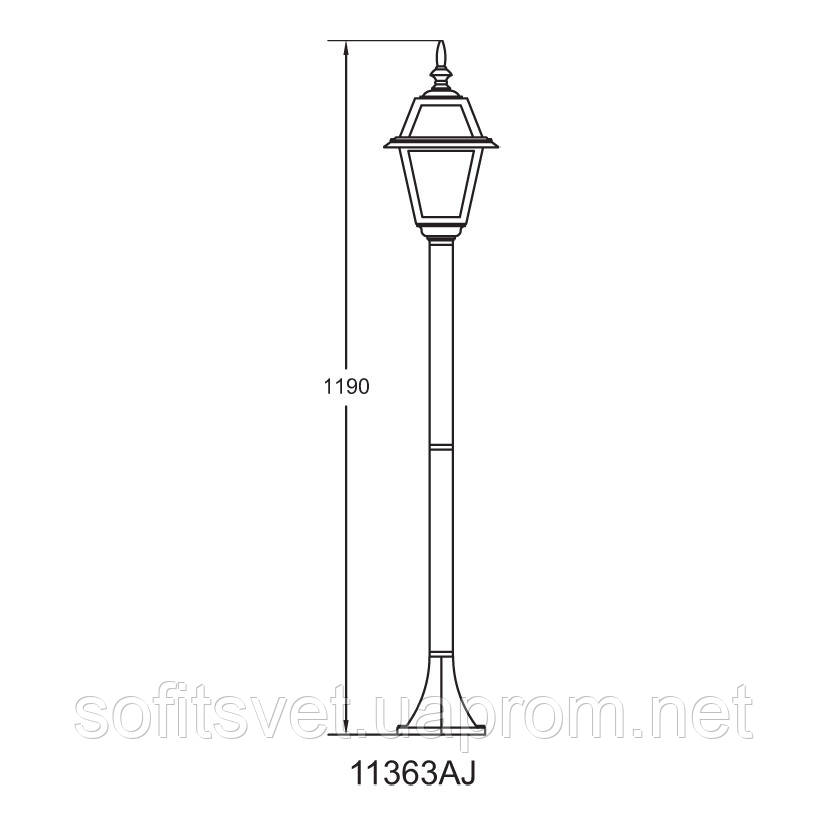 Светильник уличный столбик Faro I QMT 11363-AJ Lusterlicht - фото 3 - id-p344567112