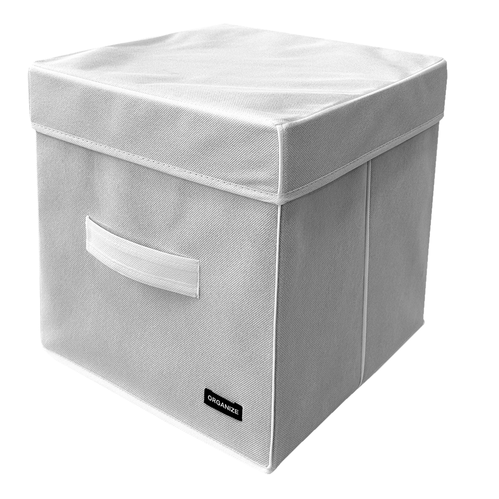 Короб ORGANIZE з кришкою 30x30x30 см (білий)