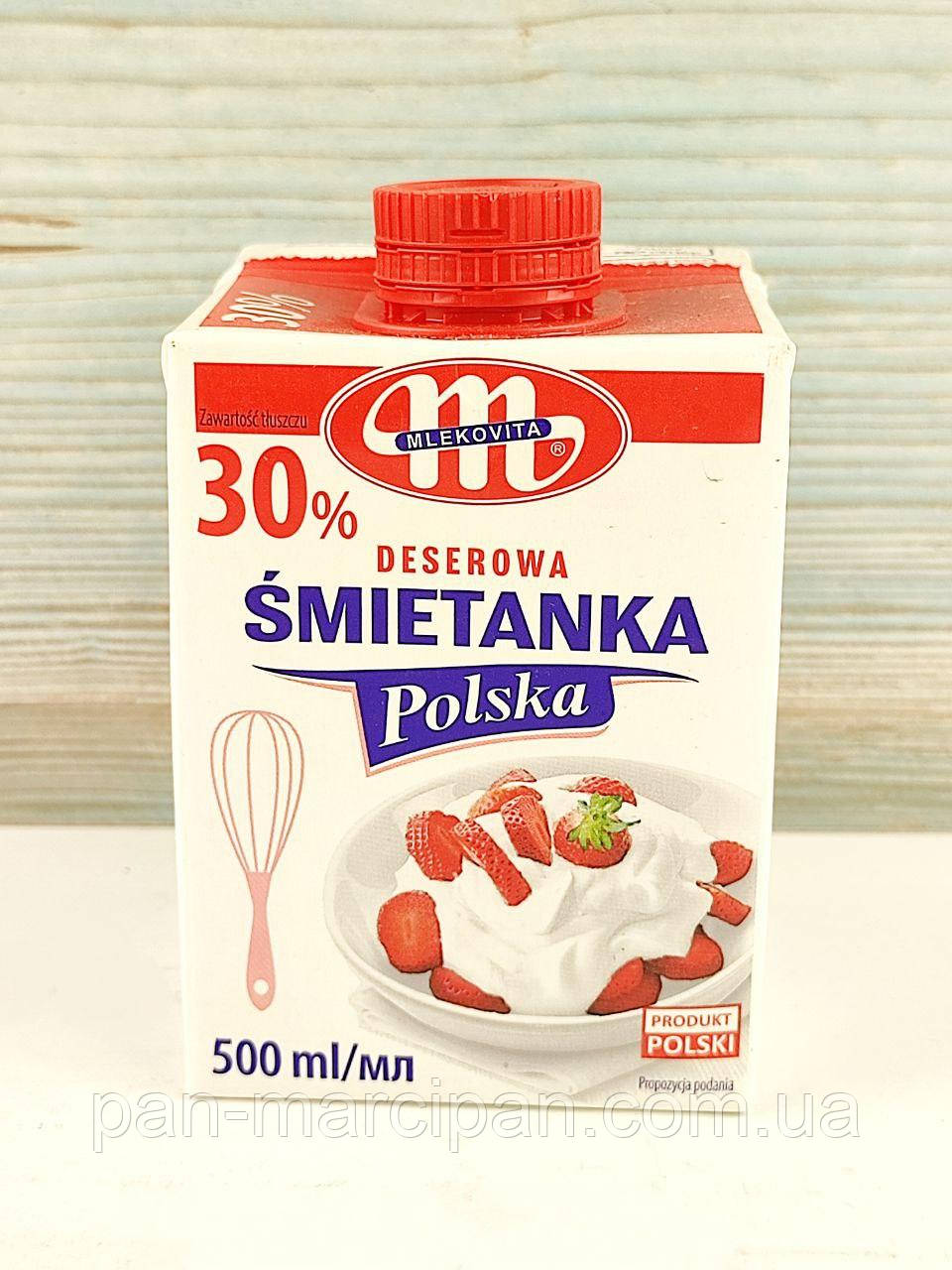 Вершки 30% Mlekovita 0.5 л, фото 1