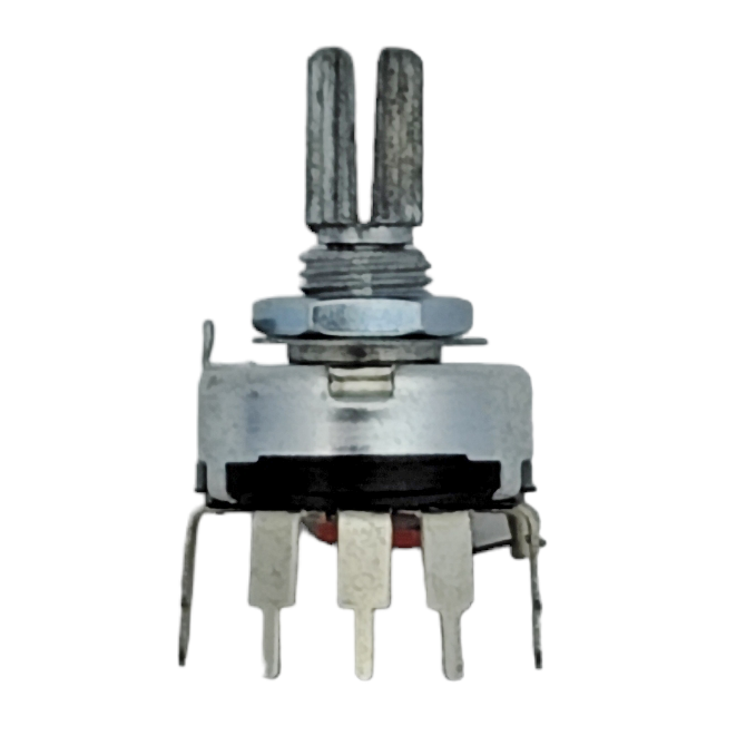 Потенціометр з вимикачем RV17-K2-10K L=15mm