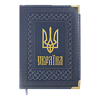 Щоденник датований 2024 STATUT, A5, синій, штучна шкіра/поролон