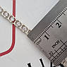 Браслет срібний з цирконами та плетінням Арабський Бісмарк легкий 18.5 см, фото 9