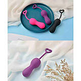 Вагінальні кульки з вібрацією "Funny Egg" - Фіолетовий, фото 5