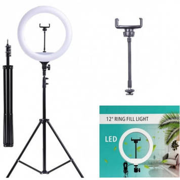 Кільцева лампа XQ-300 (1 крепл.тел.) (USB) (30см) без штатива