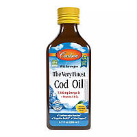 Жирные кислоты Carlson Labs The Very Finest Cod Oil 1100 mg Wild Norwegian, 200 мл Лимон