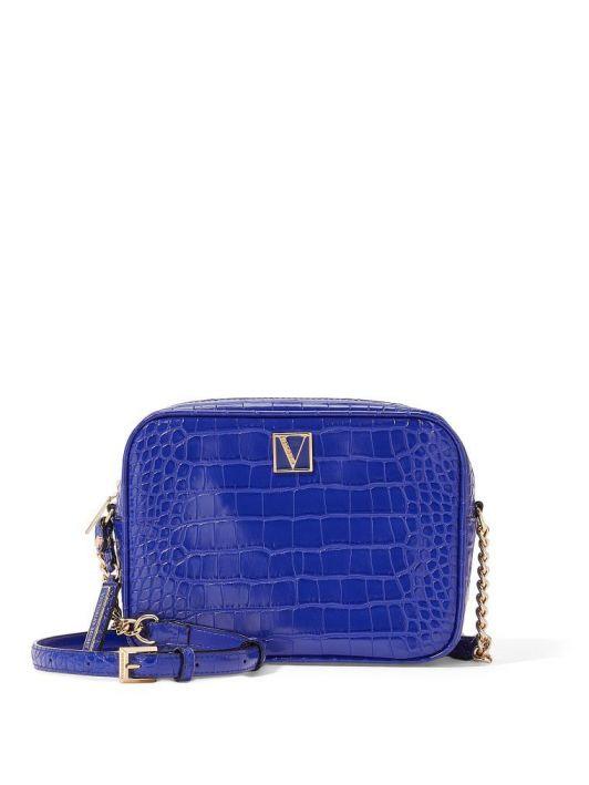 Сумка Victoria's Secret The Victoria Top-Zip Crossbody Sapphire Croc