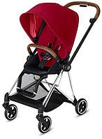 Cybex Mios 2 Complete Stroller - Chrome/Brown/True Red