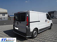 Пороги трубы Opel Vivaro/Renault Trafic/Nissan Primastar (2001-2014, 14+) короткая база, диаметр 60