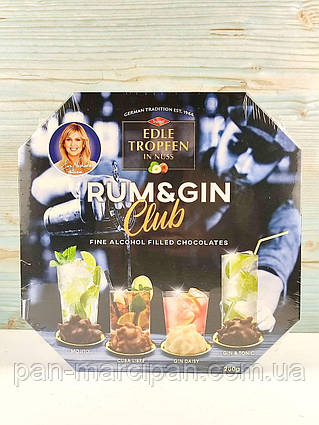 Шоколадні цукерки з фундуком асорті Trumpf Rum s Gin Club 250 г Німеччина