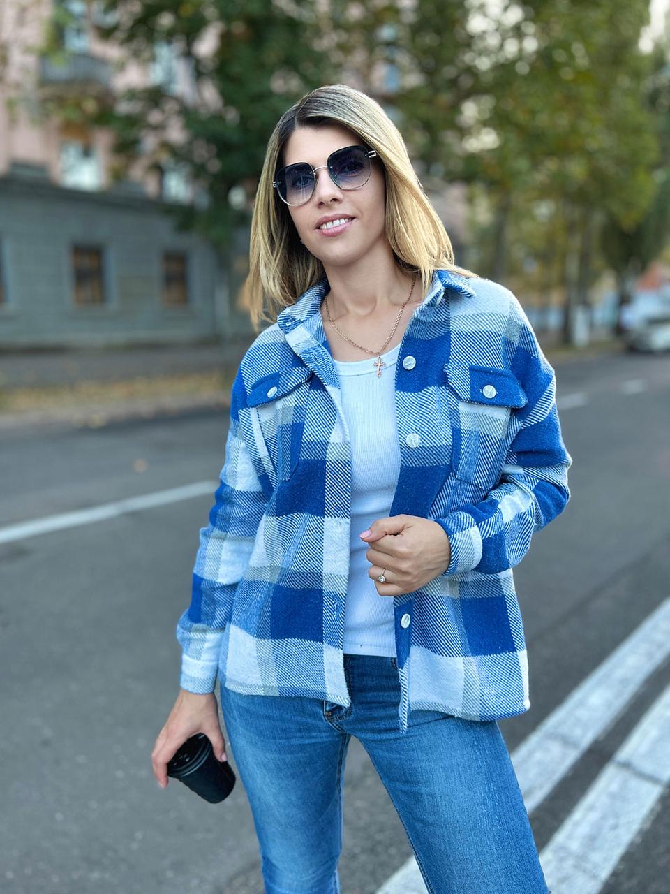 Жіноча тепла сорочка "Elba" оптом | Розпродаж моделі, фото 1