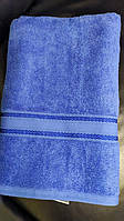 Полотенце банное однотонное 70х140см Узбекистан голубой