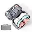 Дорожній органайзер для спідньої білизни, органайзер для поїздок захищає від води, пилу бруду та запахів синій, фото 3