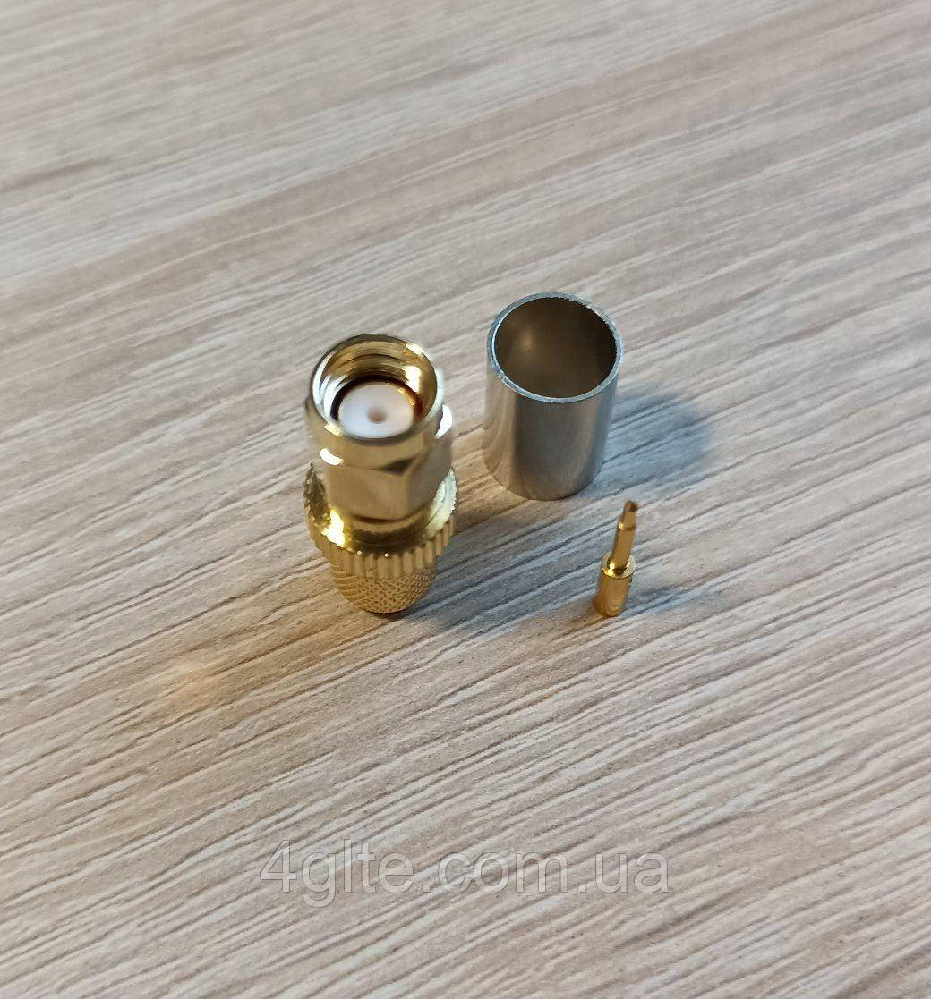 Роз'єм SMA male RG58 (тато) обтискний, фото 1