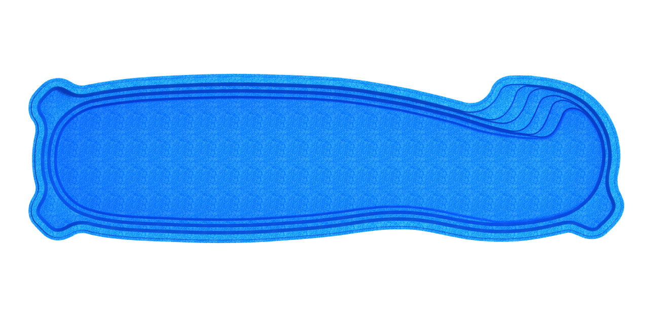 Композитний басейн MONACO 13 (13x3,7x1,25-1,9) м