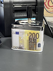 Попільничка "Юла. 200 Євро", квадратна, металева подарунок сувенір