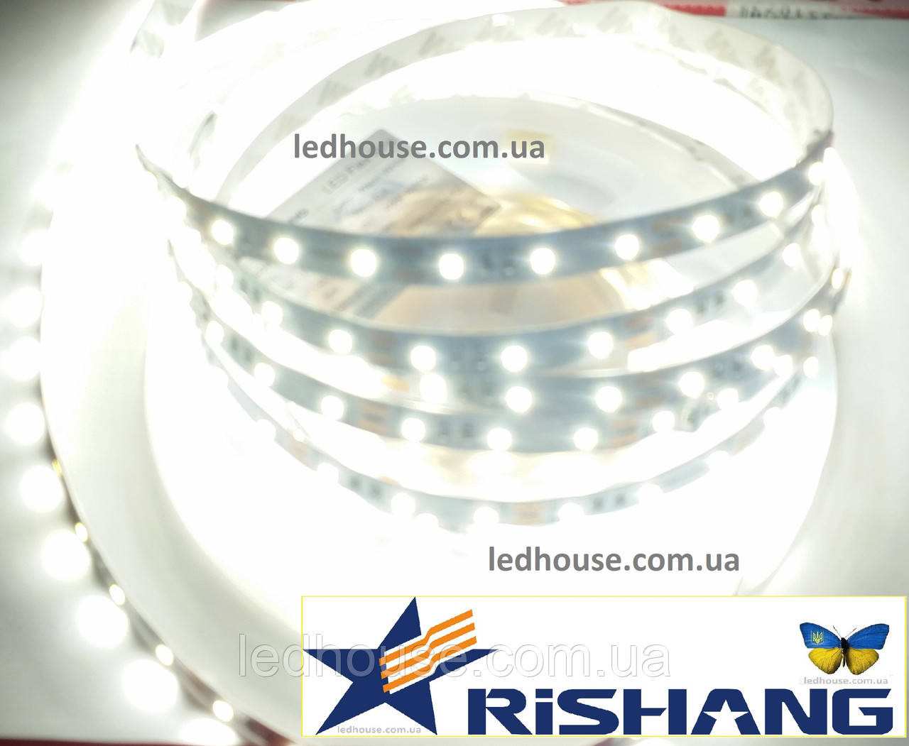 Світлодіодна стрічка Rishang 2835-60-IP33-12 Вт, NW R0060TA-A