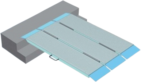 Пандус розкладний поперечний - ПРП-250
