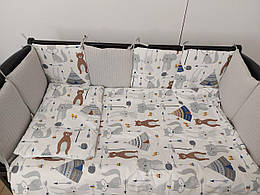 Постільний комплект в дитяче ліжко з 6 елементів "Віг Вам" з в'язкою ТМ Ведмедик