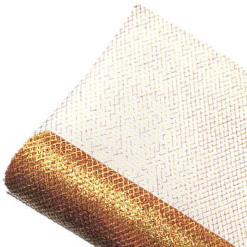 Сітка "METALLIC GLITTER" червона (53 см х 9 ярдів)