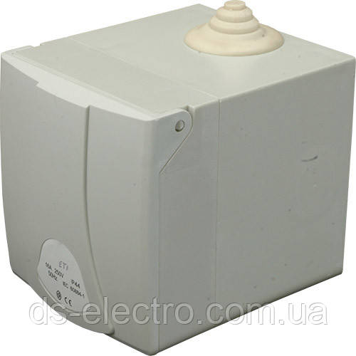 Розетка в коробці зовнішньої установки EZBN-16S IP44 (16A, 250V, Schuko)