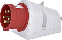 Вилка настінна з реверсом фаз EPO-1653  IP44 (16A, 400V, 3P+N+PE)