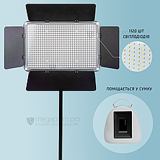 Відеосвітло LED-U600 RGB постійне світло для фото, відео зі штативом 2,1 метр лампа для фону. Студійне світло., фото 3