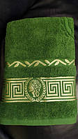 Рушник лицевий Цезар 50х90см Parisa Home Узбекистан зелений 430г/м